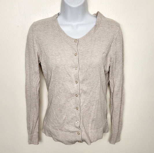 CBRD1 - Gap oatmeal coloured lightweight cardigan sweater. Size small