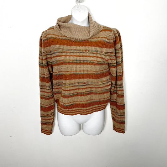 KMRY1 - B.O.G. Collective striped cowl neck sweater. Size small