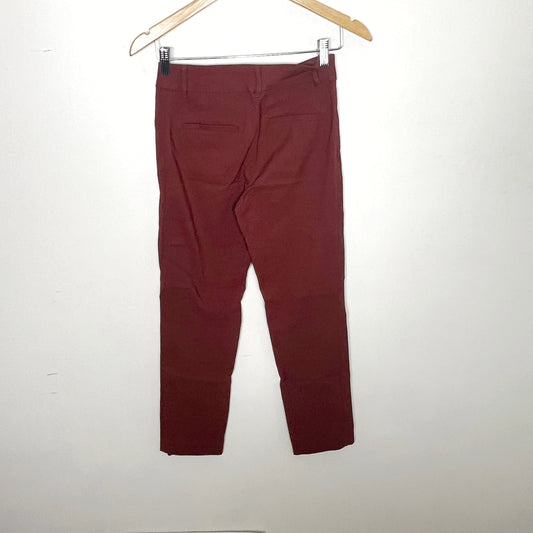 KMRY1- Reitmans terracotta "Iconic" trousers. Size 6 PETITE