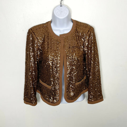 KMRY1 - Forever 21 sequin mesh jacket. Size small