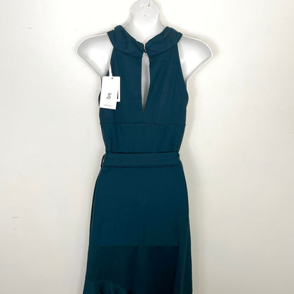 KMRY1 - NEW - Jasambac teal twist front dress. Size medium