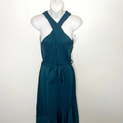 KMRY1 - NEW - Jasambac teal twist front dress. Size medium