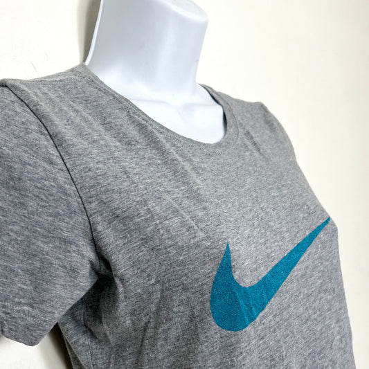 KMRY1 - Nike grey slim fit logo t-shirt. Size small