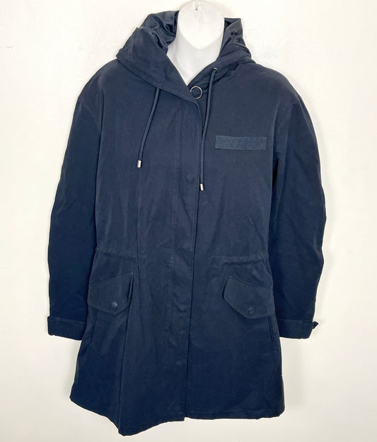 MBRS2 - Black Tape (Dex) navy hooded utility jacket. Size small