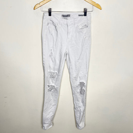 ESZ2 - Judy blue white distressed skinny fit jeans. Size XS