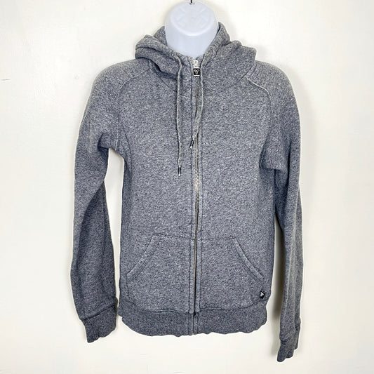 KMRY2 - TNA grey fleecy lined zip up hoodie. Size XS
