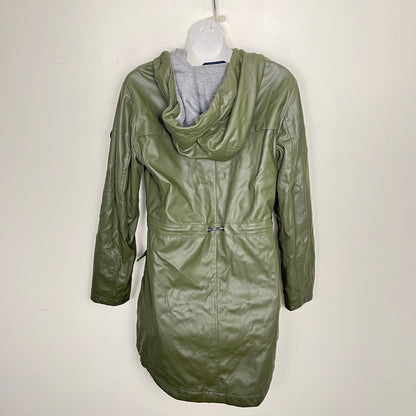 ESZ - Tom Tailor green jersey lined hooded rain coat. Size XS
