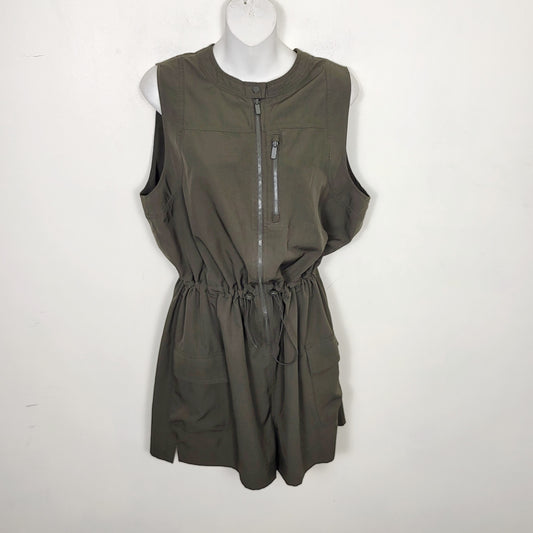 CBURD1 - Old Navy olive green quick dry sleeveless romper. Size large