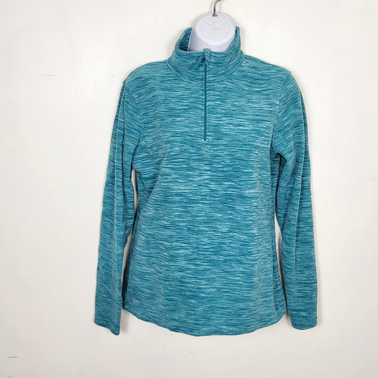 JECH1 - Mountain Warehouse teal half zip fleece pullover. Size small