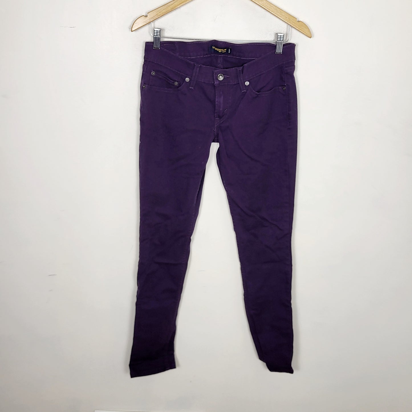JECH1 - Vintage Y2K Levi's purple 524 "Too Super Low" low rise jeans. Size 9