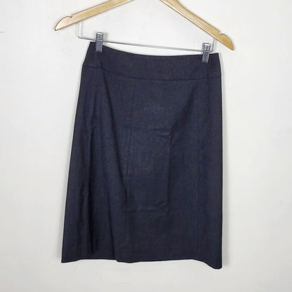 JECH1 - RW and Co charcoal grey "Patricia" A-line skirt. Size 2
