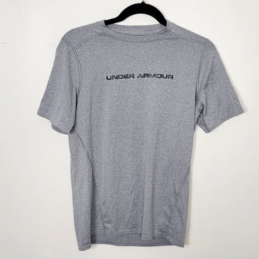 CFTZ - Under Armour grey fitted heatgear t-shirt. Size medium