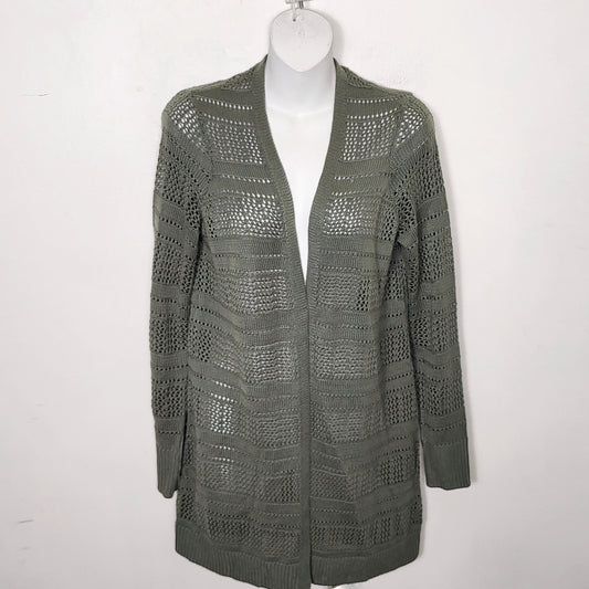 CFTZ - Kismet green loose knit open cardigan sweater. Size XS
