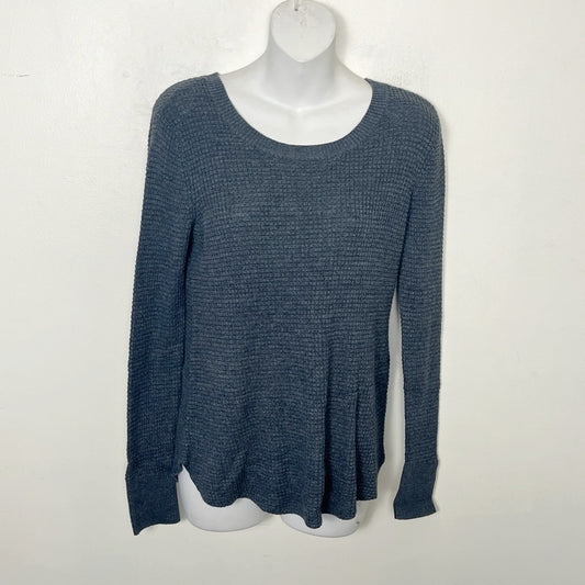 CFTZ - Kismet blue waffle knit top. Size medium