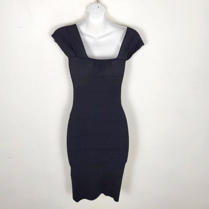 KMRY2 - Max Studio black bandage bodycon dress. Size XS