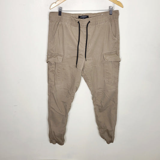 NOFF2 - Arsenic beige twill cargo jogger pant. Size large
