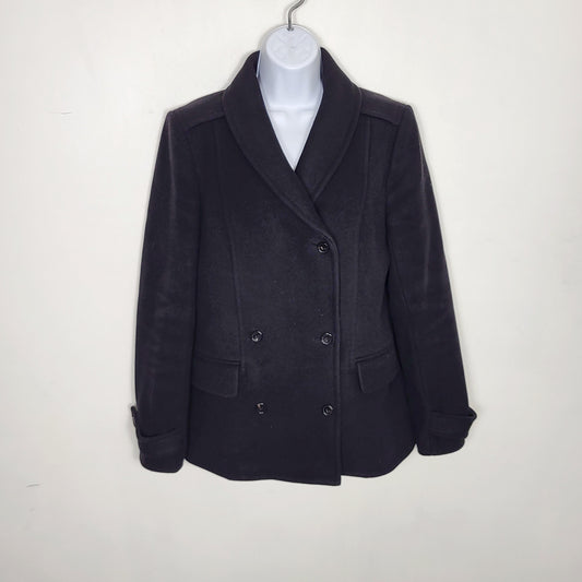 CKLB1 - Wilfred black double breasted wool  + cashmere jacket. Size medium