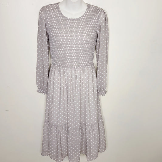 CKLB1 - NEW - Mad About Style X Jilly Box "Grace" Birch Dot Midi Dress. Size small
