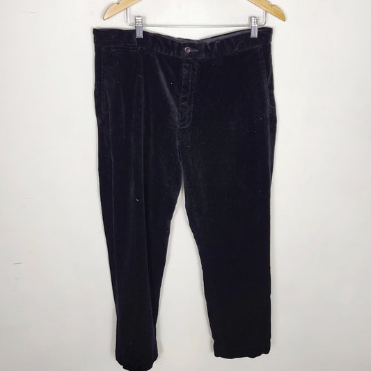 CKLB1 - Polo Ralph Laure black "Preston" corduroy trousers. Men's size 36