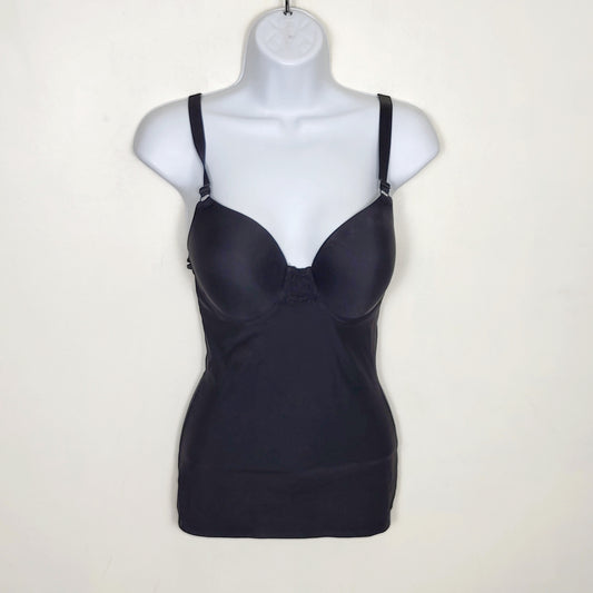 CKLB - Shapeez Tankee long black shapewear tank top. Size medium