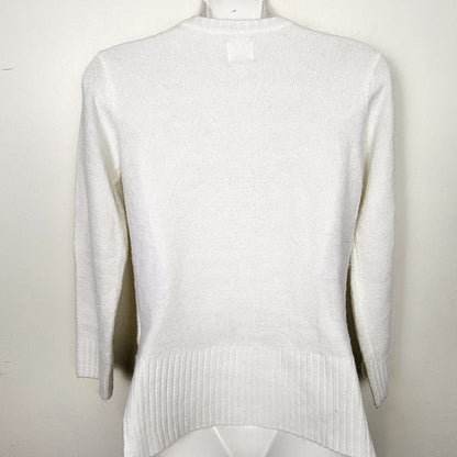 DZAV1 - Core Life cream coloured sweater. Size medium