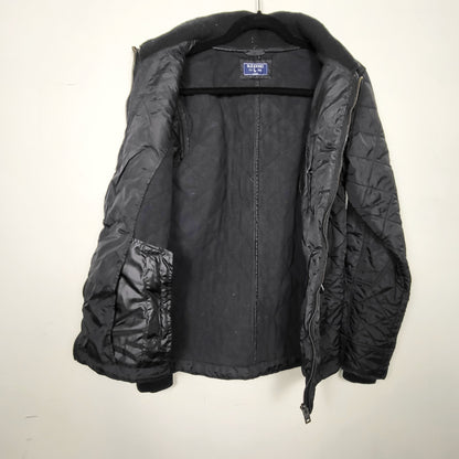 DZAV1 - Old Khaki black fleece lined quilted jacket. Size XS