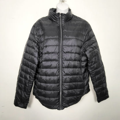 DZAV1 - Core Life black lightweight puffer coat. Size medium