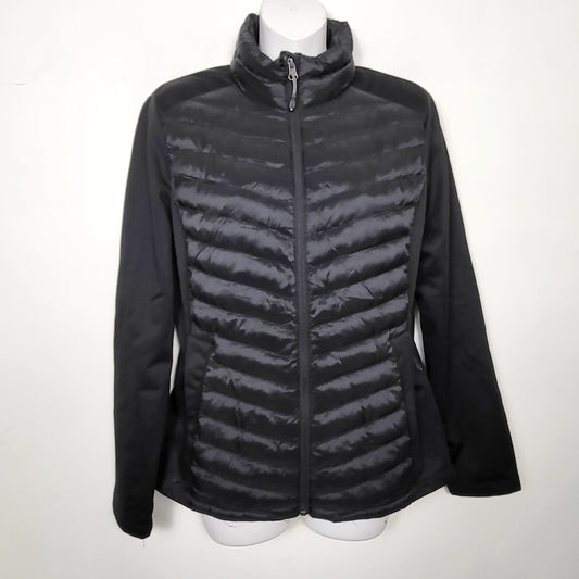 DZAV1 - 32 Degrees black quilted heatgear jacket with neoprene sleeves. Size small