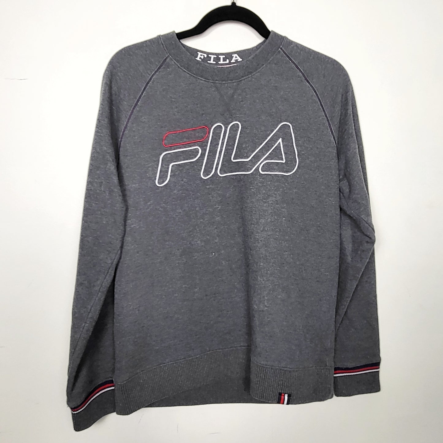 DZAV1 - Fila grey logo sweatshirt. Unisex size small