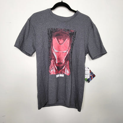 DZAV1 - NEW - Avengers grey Iron Man t-shirt. Men's size small