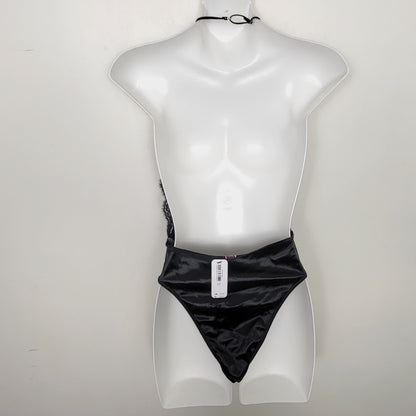 AMLE1 - NEW - La Senza black lace bodysuit. Size small
