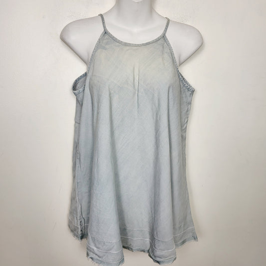 AMLE1 - NEW - Velvet Heart distressed denim look cami tank. Size small