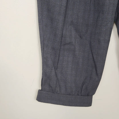 AMLE1 - Vintage Anastasia Lomonova pleated plaid knickers style pants. Size small