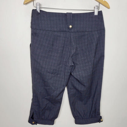 AMLE1 - Vintage Anastasia Lomonova pleated plaid knickers style pants. Size small
