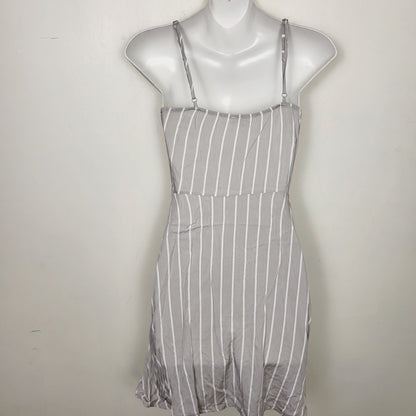 AMLE1 - Ardene grey and white striped sleeveless dress. Size XS