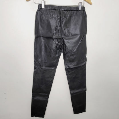 AMLE1 - Michael by Michael Kors black faux leather pants. Size like a small