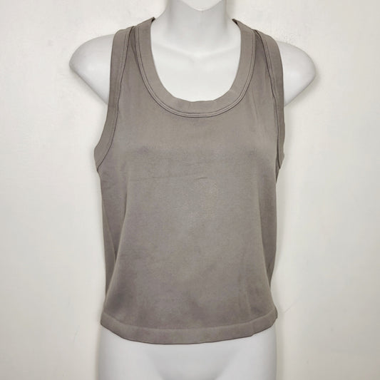 BBIN1 - Reflex cropped rib knit tank top. Size large