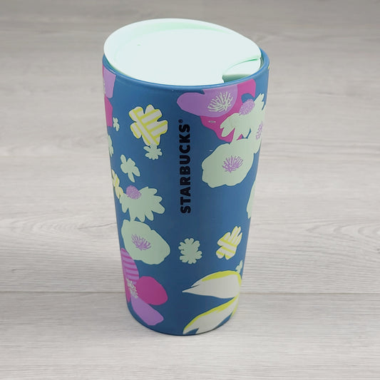 BBIN1 - Starbucks Spring Floral Matte Soft Touch Ceramic 12 oz Tumbler with lid