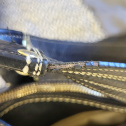 JKZ1 - Coach black Hamptons Miranda Satchel Tote