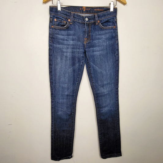 DZAV2 - 7 For All Mankind straight leg Roxanne jeans. Size 25 (measures more like a 28)