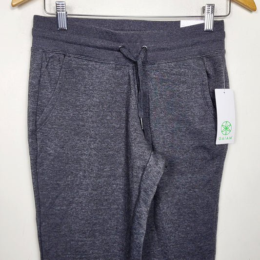 DZAV2 - NEW - Gaiam grey fleecy lined joggers. Size XS