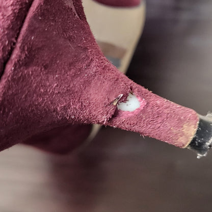 JKZ1 - Sam Edeleman wine coloured suede "Dori" pump. Size 9