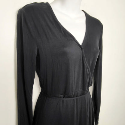 JKZ1 - Z Supply black faux wrap "Chloe" dress. Size small