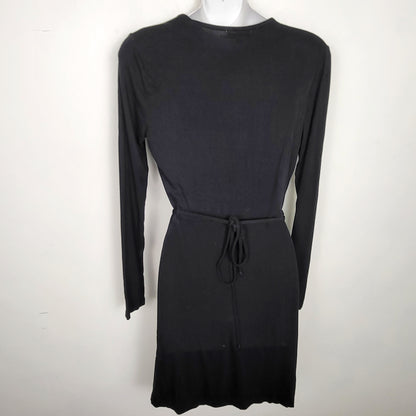 JKZ1 - Z Supply black faux wrap "Chloe" dress. Size small