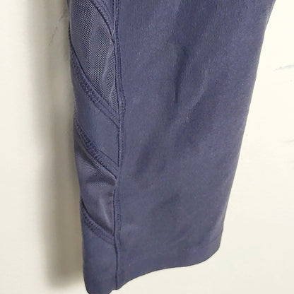 JKZ1 - Mondetta blue cropped leggings with mesh cut-outs. Size small