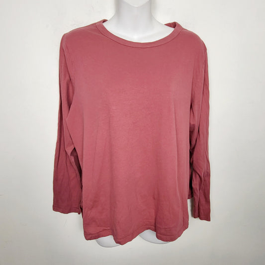 COWN1 - Old Navy salmon pink "Everywear" long sleeved t-shirt. Size large