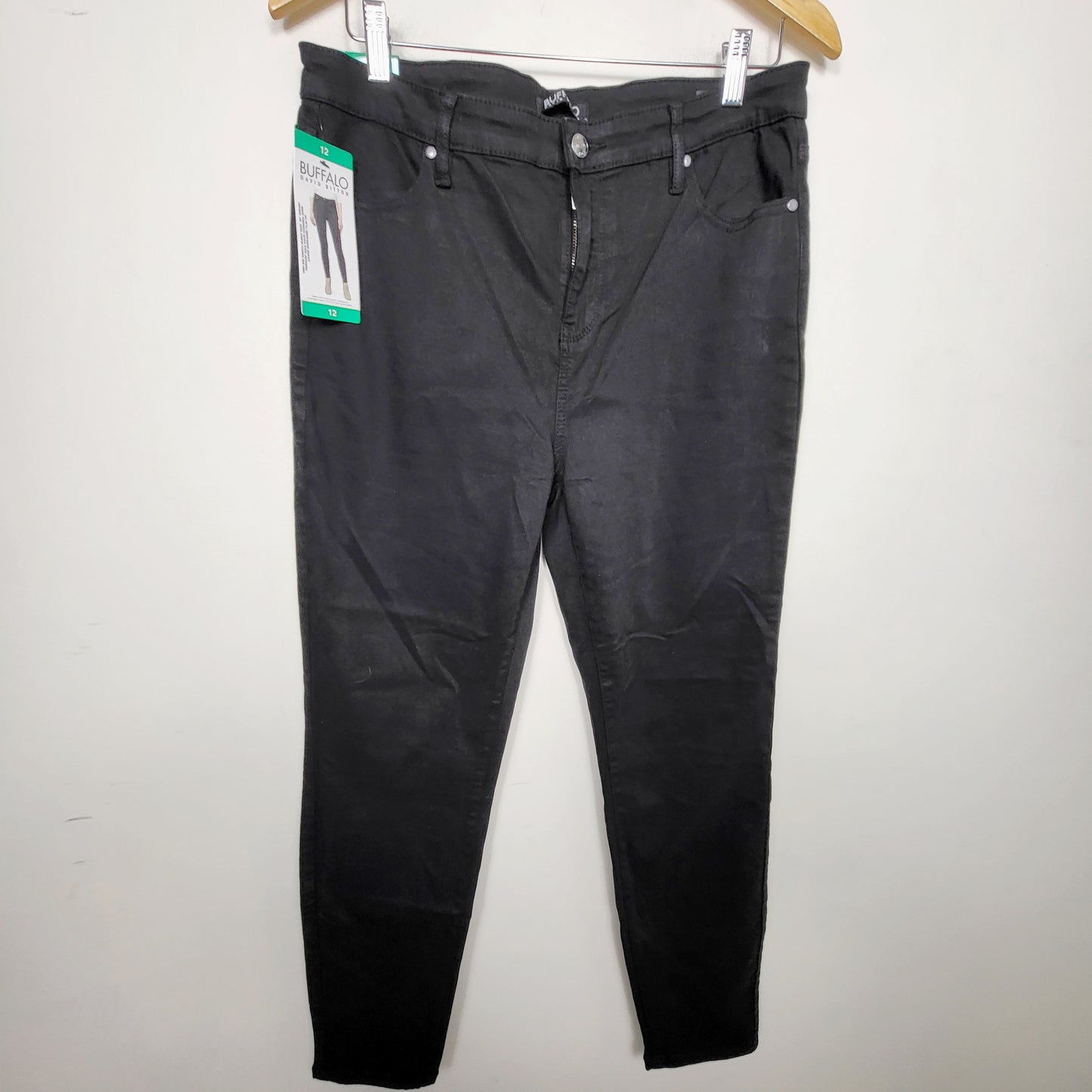 COWN1 - NEW - Buffalo David Bitton high-rise stretch skinny jeans. Size 12