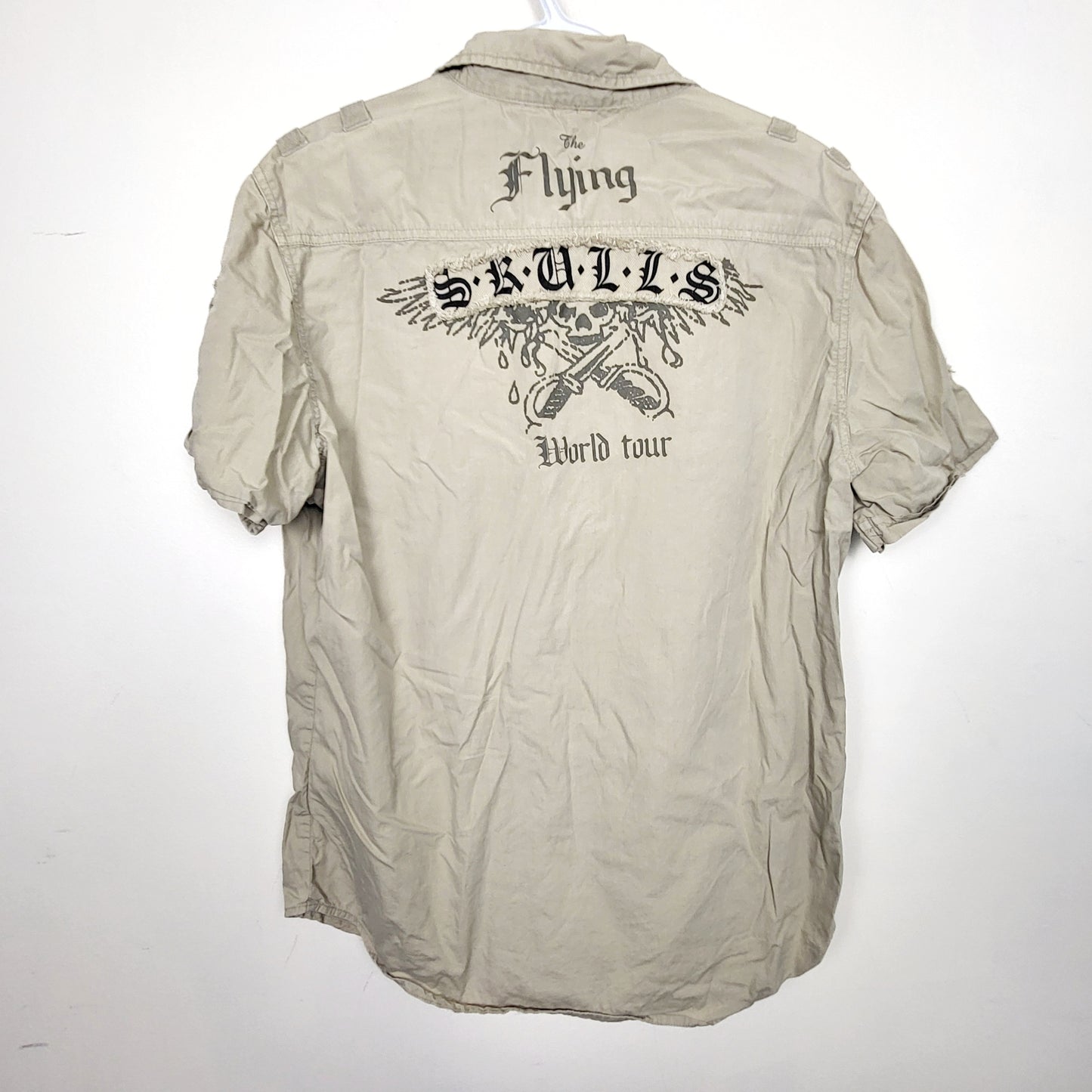 JKZ - Point Zero khaki button down shirt. Size large