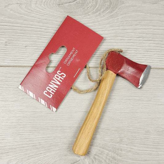 JJON1 - Canvas Axe Christmas Ornament