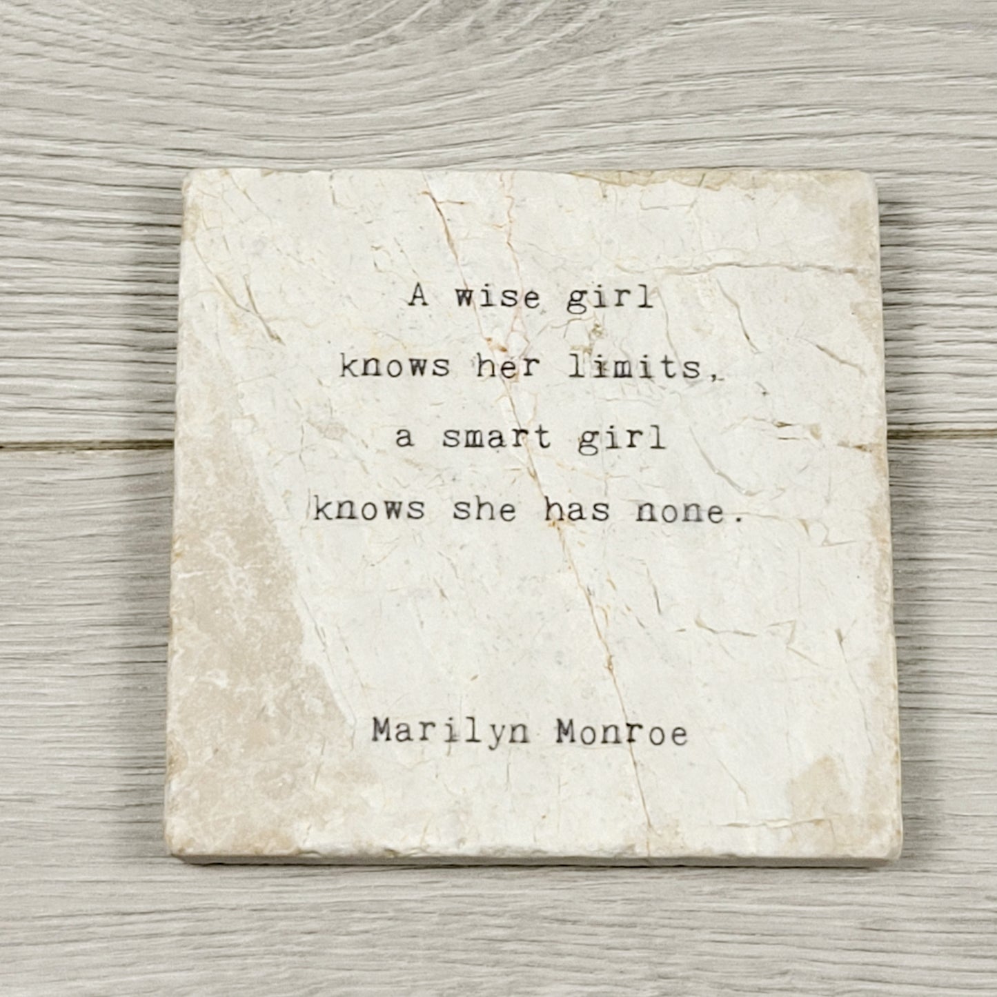 JJON1 - Cedar Mountain Studios Art Block with Marilyn Monroe quote